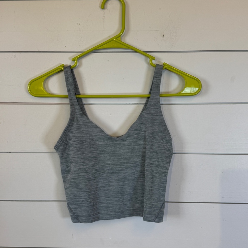 Lululemon align tank top‎ heathered green women's size 2